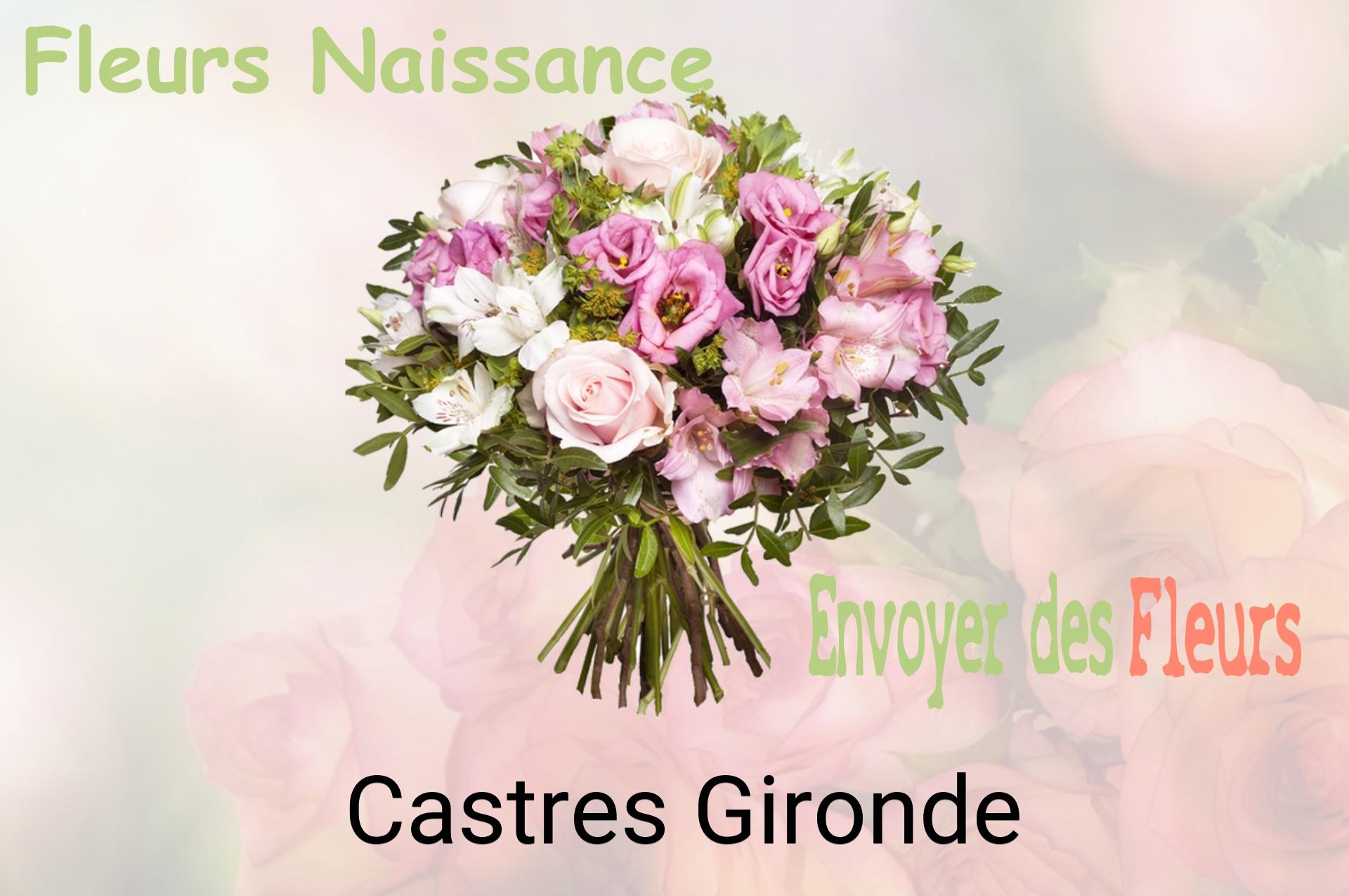 Bouquet de fleurs de naissance livré à Castres-Gironde