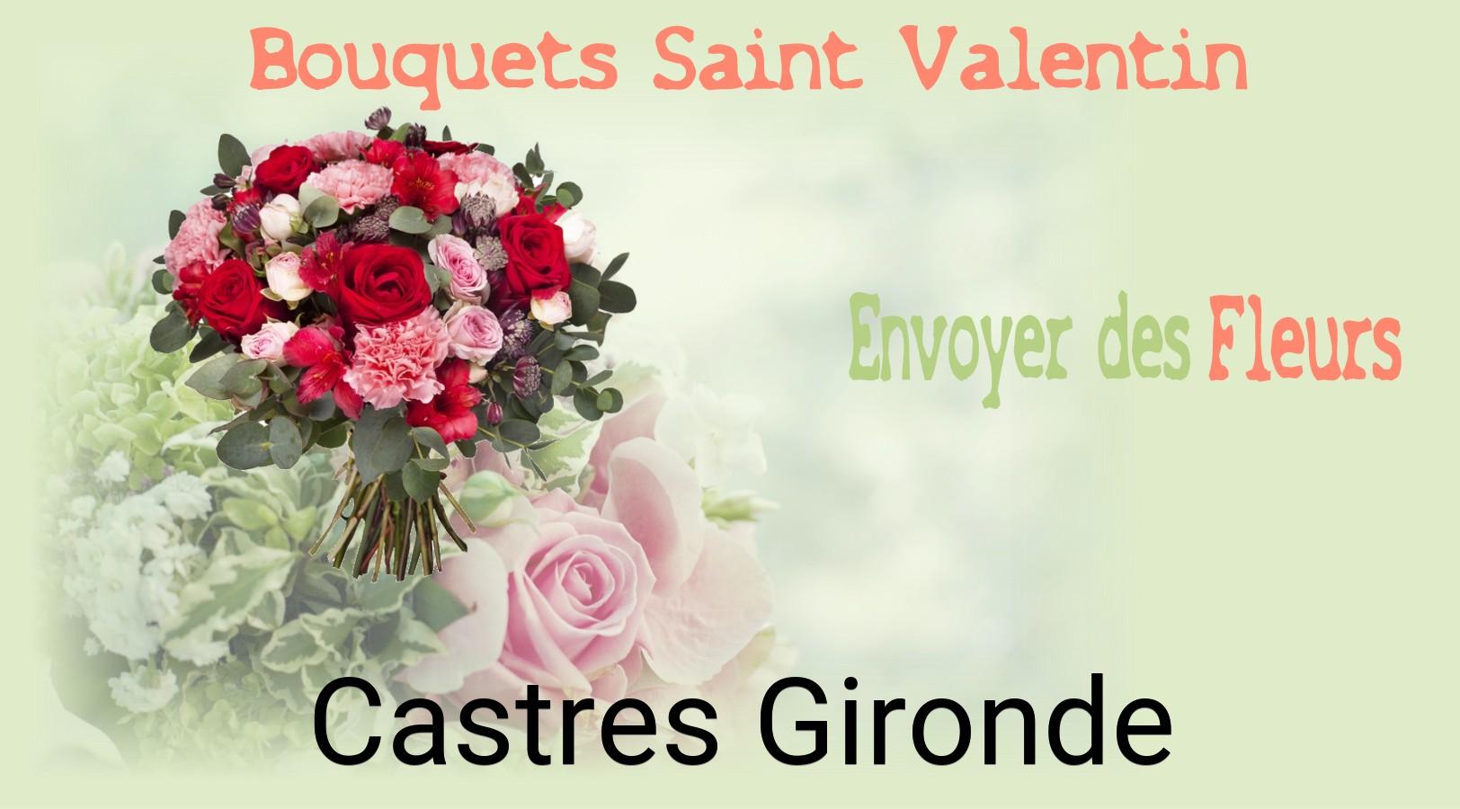 Roses de Saint-Valentin livrées à Castres-Gironde